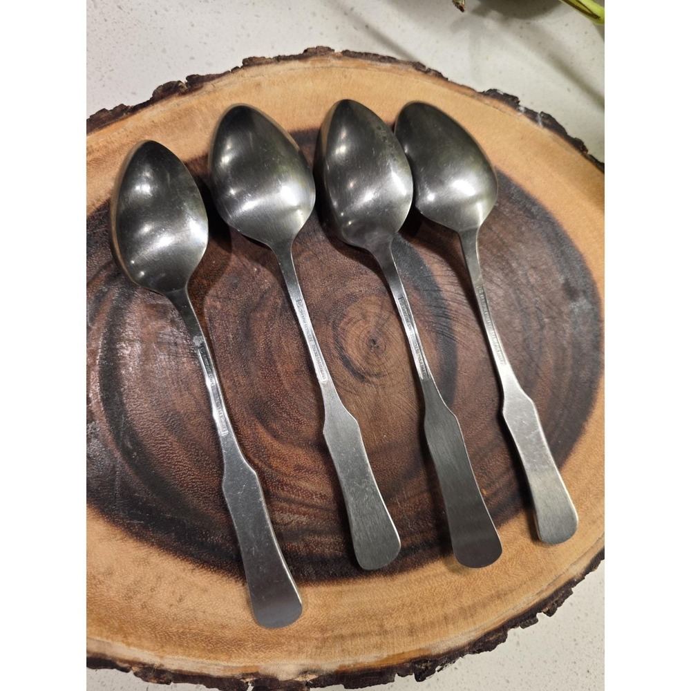 Lot Of 4 Lifetime Cutlery LCU 64 Table Spoons Stainless Vintage - Picture 7 of 14